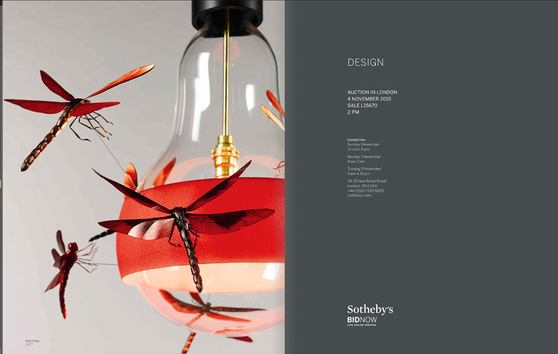 Sotheby's 20th Century Design Sale includes Ingo Maurer JB Dragonfly lamp