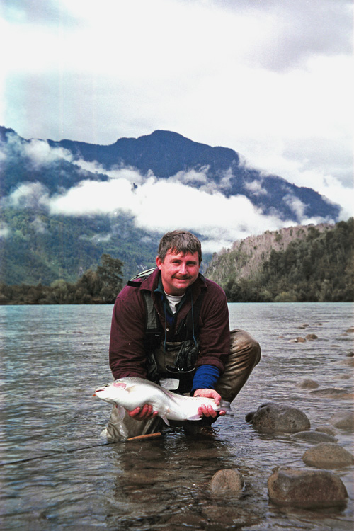 Nice rainbow trout from Rio Puelo in Chile