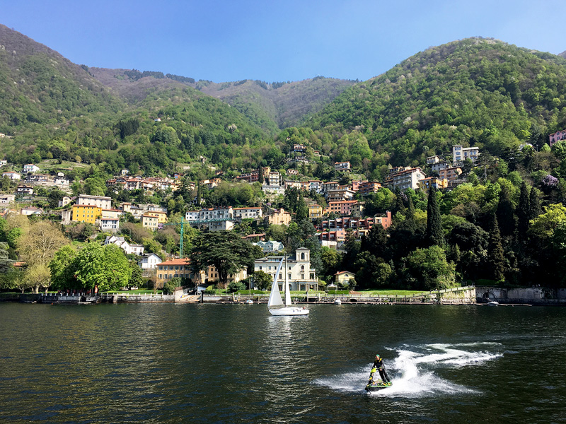 boat ride photo at Como Lake Italy a beautiful place to visit