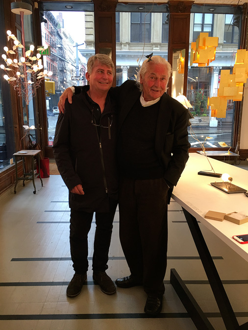 Ingo Maurer and Graham Owen enjoying an afternoon in New York City