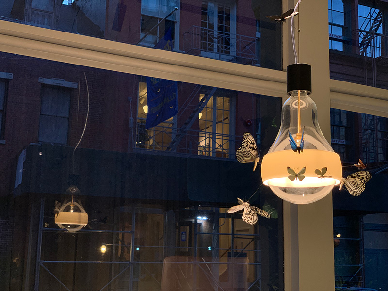 Moroso NYC Ingo Maurer butterfly lamp