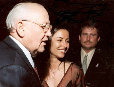 Mikhail Gorbachev, Liela Petersen and Graham Owen