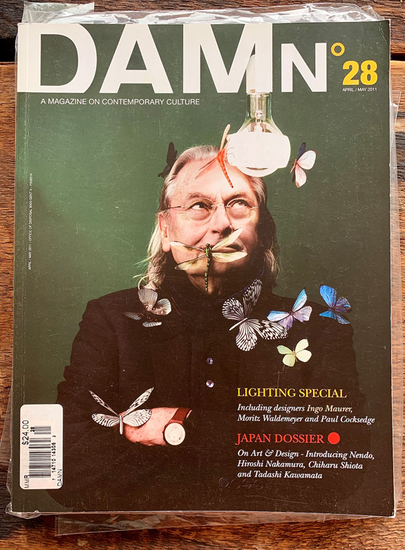 Ingo and my insects on the cover of DAMn Magazine