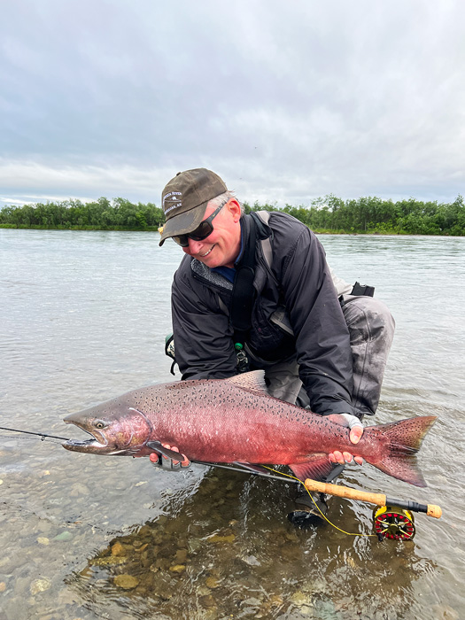 Bright Red Alaska King Salmon
