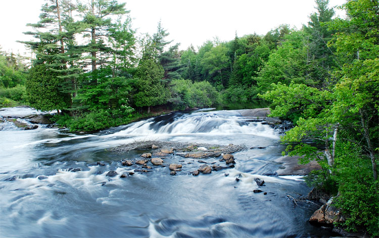 Bog River falls by Tupper Lake New York