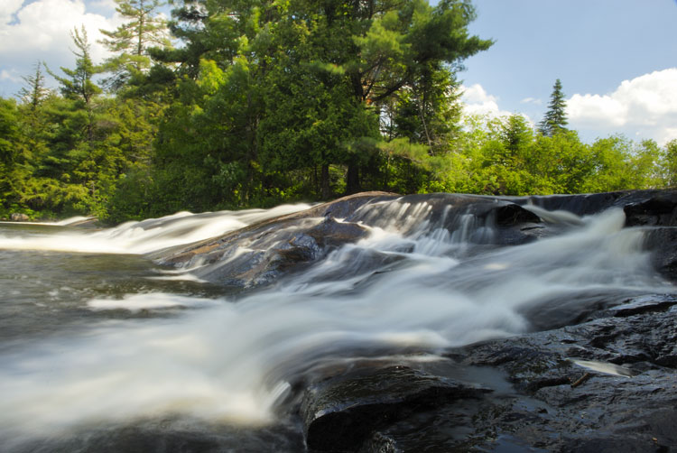 Bog River waterfall
