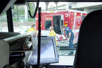 RA 31 transporting victim to Hospital