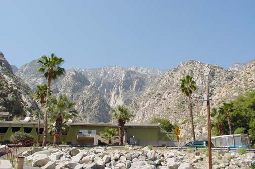 approaching the Palm Spring Aerial Tramway