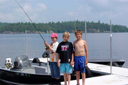 Graham, Timmy and Tyler ready to go fishing