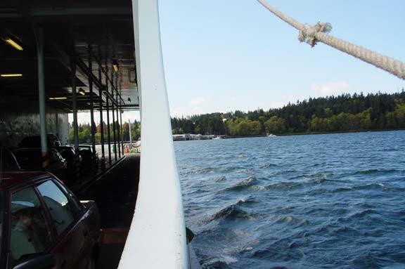 Approaching Vashon Island on the ferry