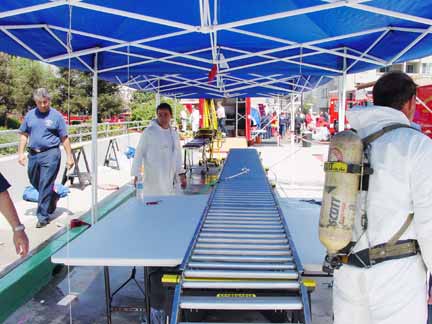 ready for decontamination washing