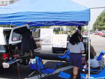 police map the scene