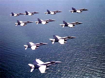 Formation of fighter jets