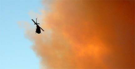fire fighting helicopter