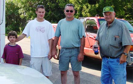 Me, Jimmy, Uncle Jim and Grandpa