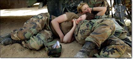 soldier sresting