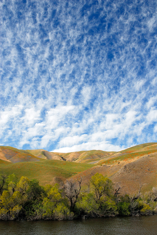 Beautiful clouds and landscape, Gorman California