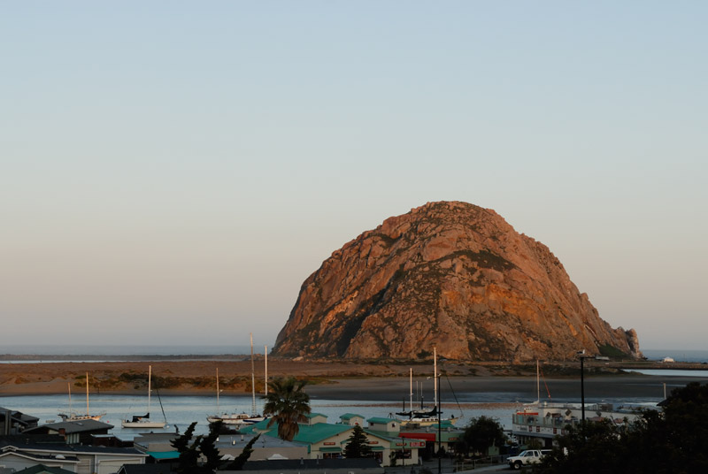 Morro Rock and Harbor at Dawn