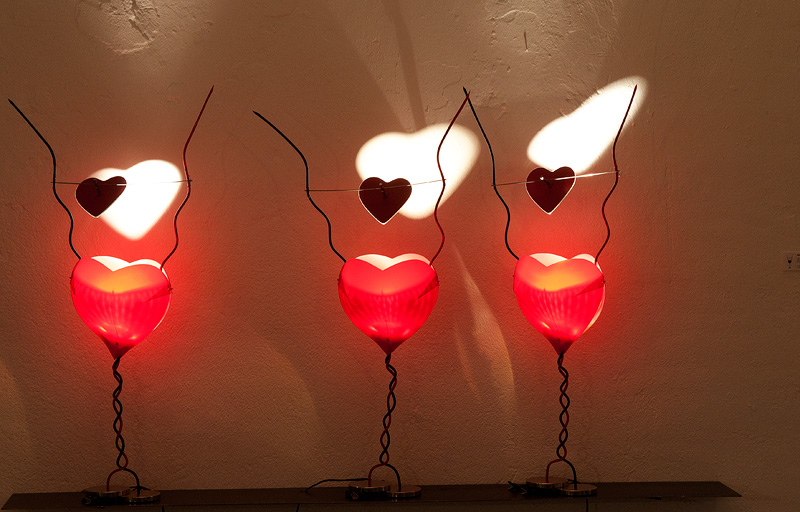 Ingo Maurer heart shaped lights