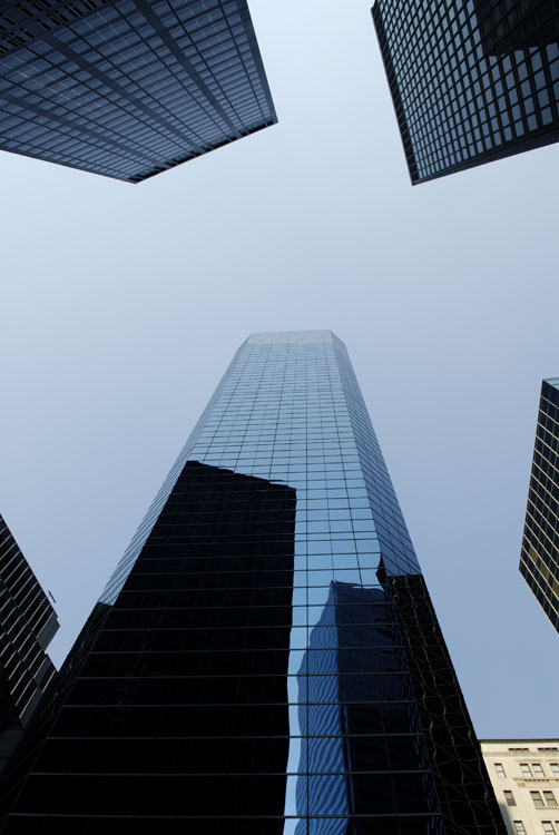 Tall buildings in Manhattan